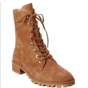 Stuart Weitzman Laine suede combat boots - Size 8.5 (39)